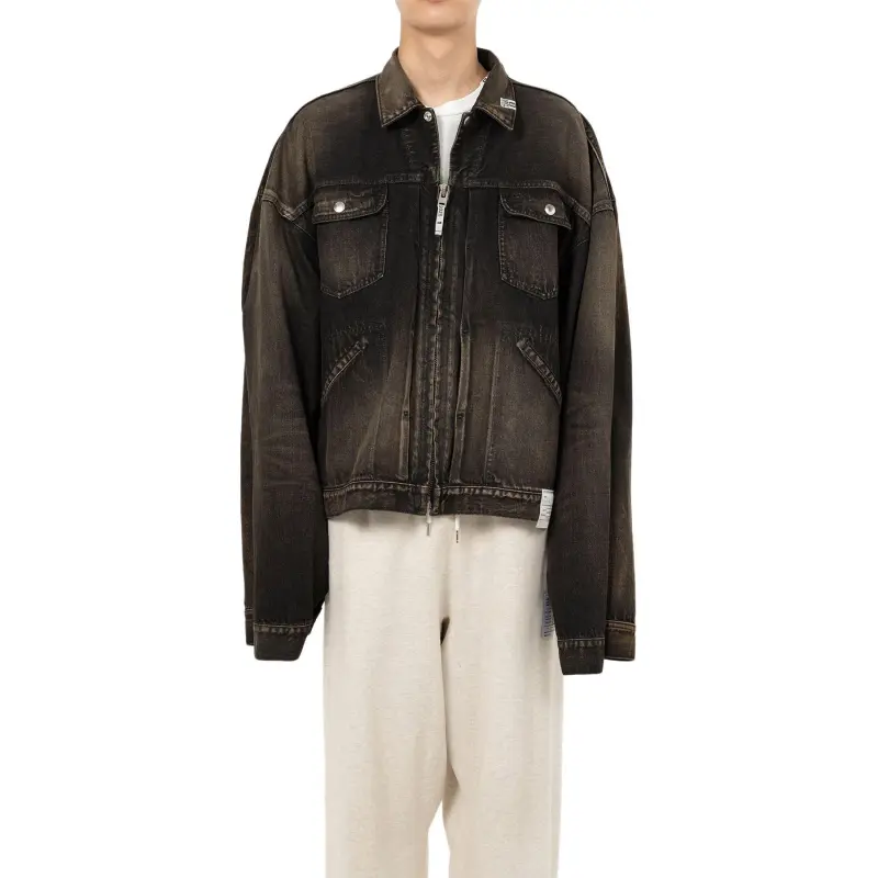 Maison Mihara Yasuhiro Both Sides Front Denim Jacket-4