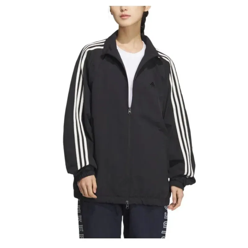 Adidas Jackets Unisex Black+Shopping Bag-2