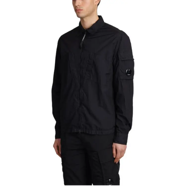 C.P.Company Taylon Lens Detail Zipped Shirt-3