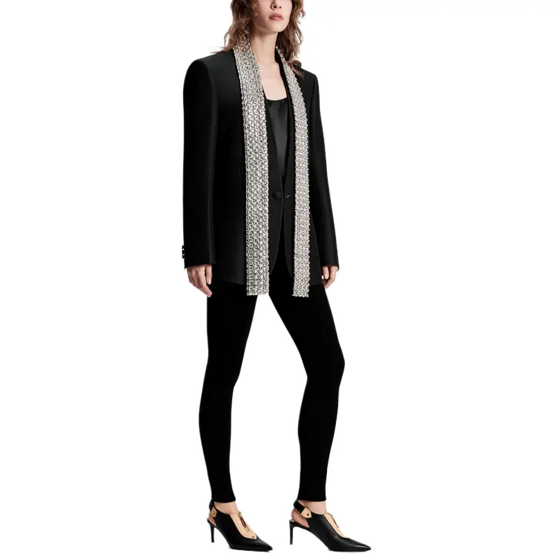 LOUIS VUITTON Business Suit Coat Women's Black-5