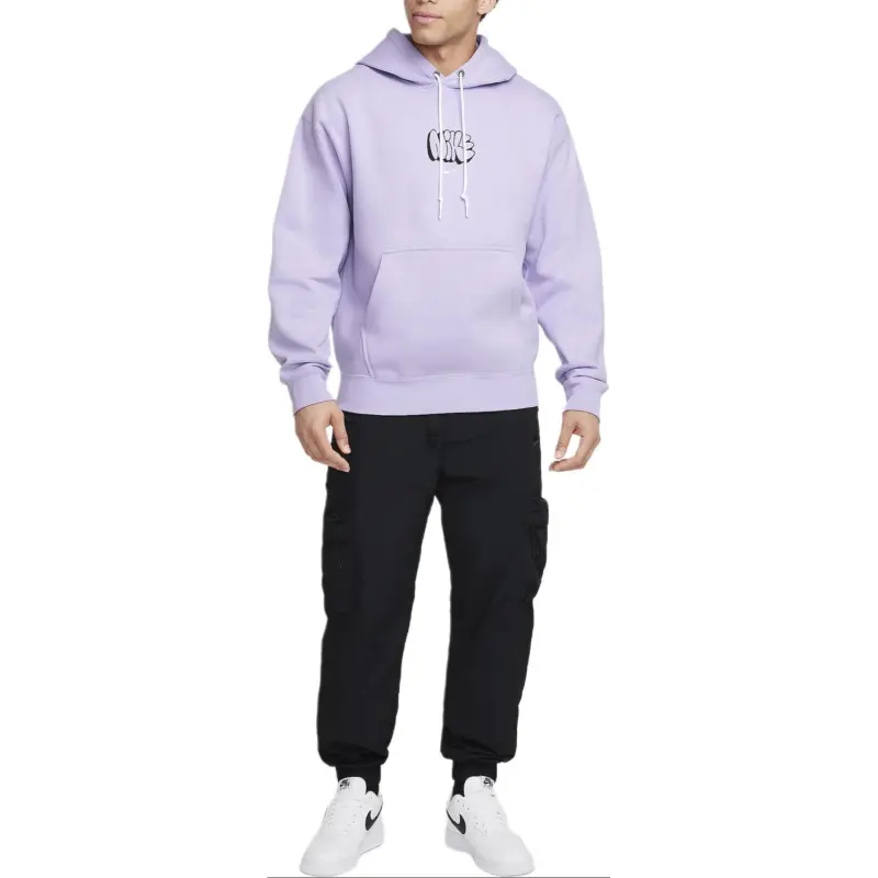 Nike Solo Swoosh Sweatshirt Men's Light Purple/White-3