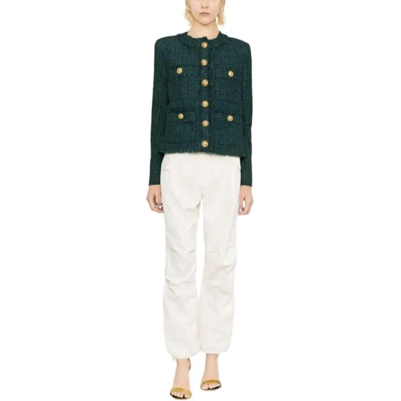BALMAIN Cropped Tweed Jacket-2