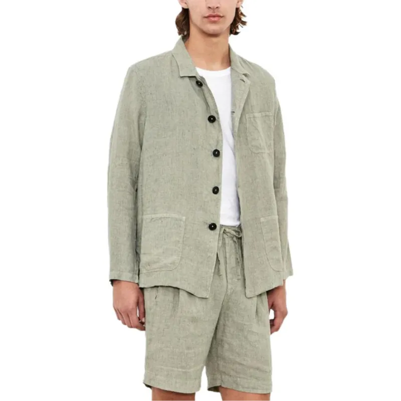 MASSIMO ALBA Jackets & Coats Men's Mud Brown Green-1