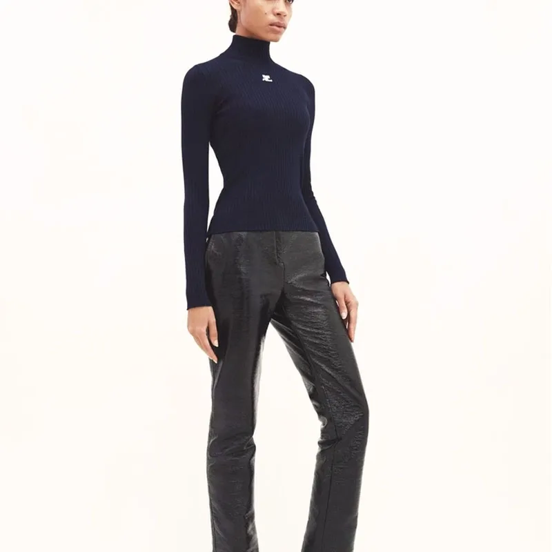 COURREGES High Neck Knitted Jumper-2