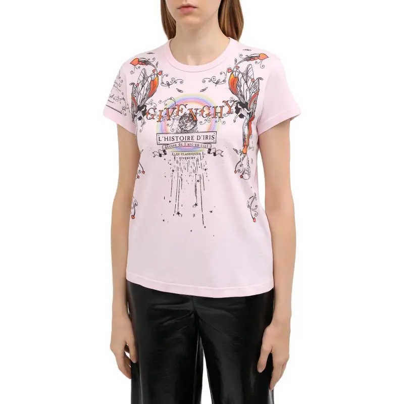 Givenchy T Shirt Women's Light Pink-2