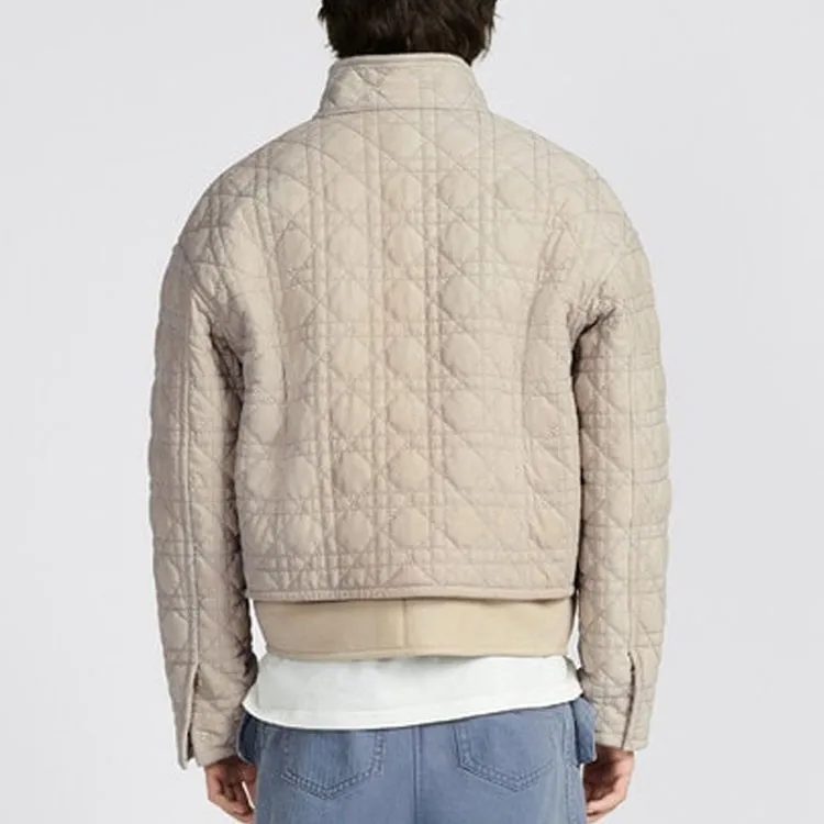 DIOR Leather Jackets Men Beige-2