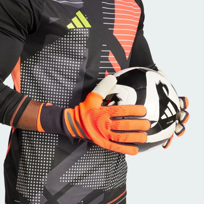 Adidas Recycled Polyester, Elastane, Polyamide, Foam Latex, Silicone Gloves Unisex Orange-5