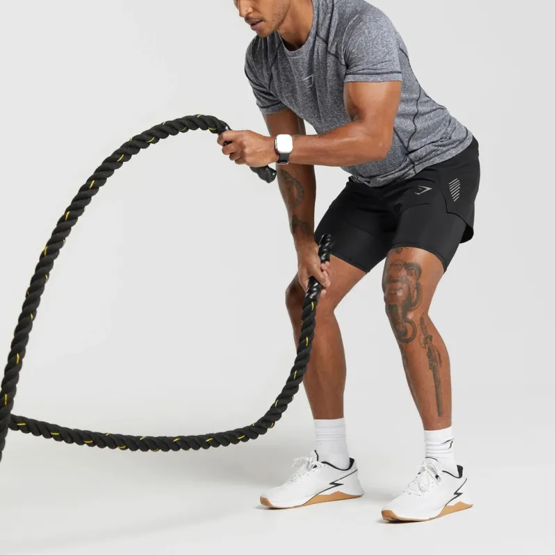 GYMSHARK T Shirt Men's Black/Light Gray-2
