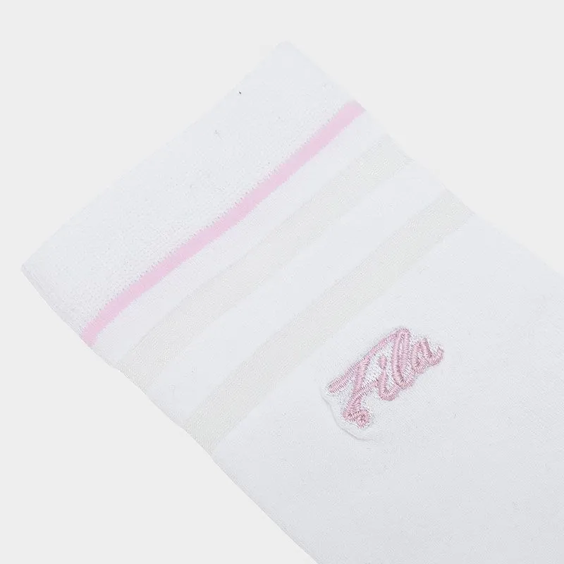 FILA Golf Series Knee High Socks Women's 1 Pack Jade White-4