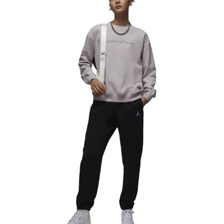 Jordan Brooklyn Fleece Sweatshirt Women's White Gold Purple-3