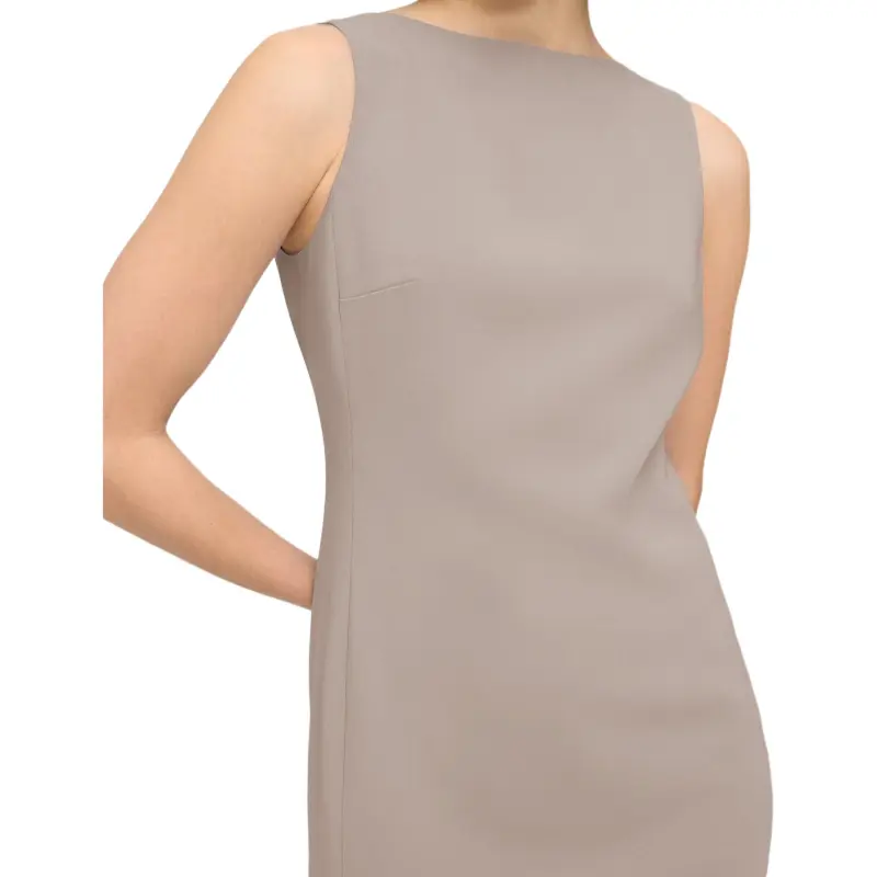 THEORY Flared Crepe Midi Dress-4