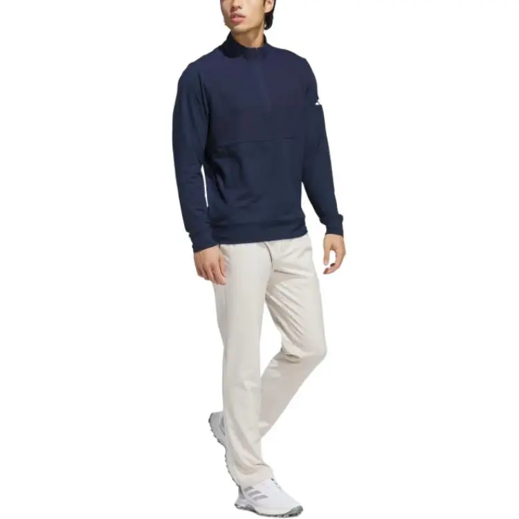 Adidas Free Shipping With AdiClub Ultimate365 Tour Quarter Zip Pullover-3