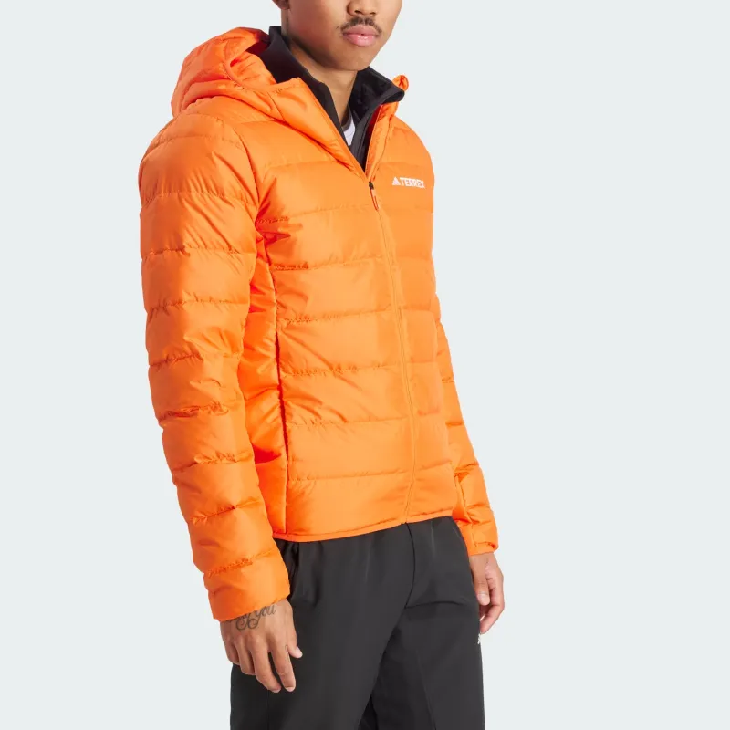 Adidas Terrex Multi Light Down Hooded Jacket Jackets Coats Men's Orange-3