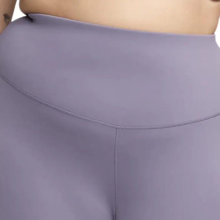 Nike OneWomen's High-Waisted Crop Leggings Plus Size Casual Pants Women's Purple-4