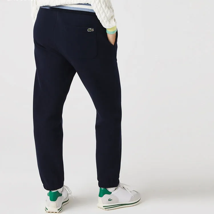LACOSTE Knitted Sweatpants Women's Navy Blue-2
