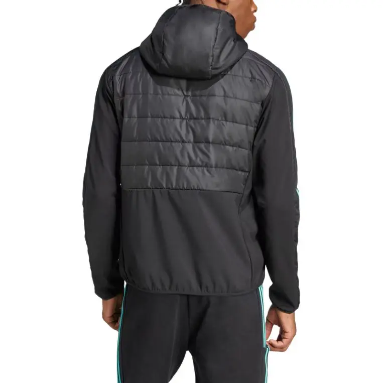 Adidas x MERCEDES-AMG PETRONAS F1 TEAM SS25 Motorsport DNA Puffer Jacket Men's Black/White-2