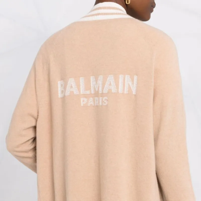 BALMAIN FW21 Loose Fit Knitwear Women's Pink-4