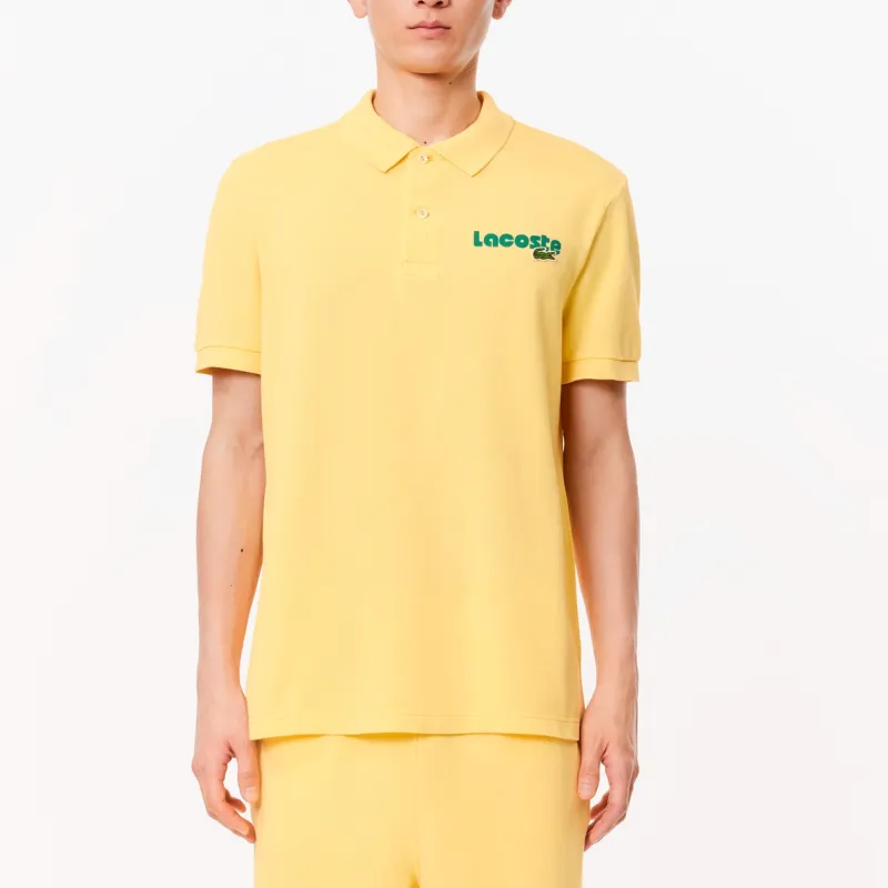 LACOSTE Polo Shirt Men's Yellow-1