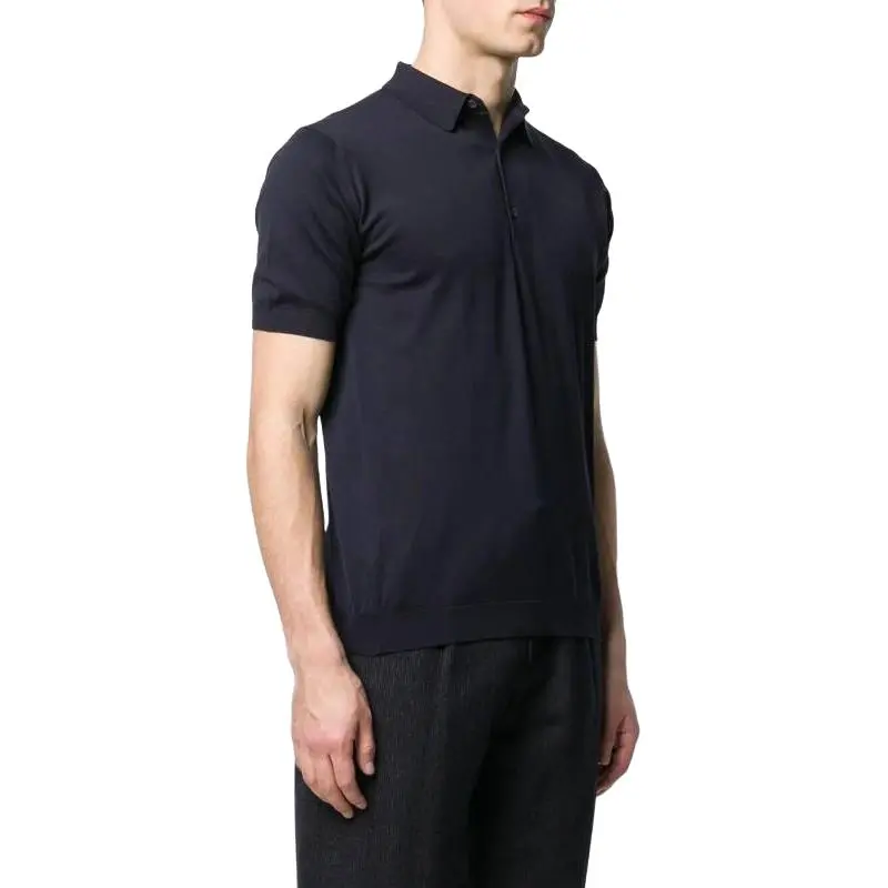 JOHN SMEDLEY Polo Shirt Men's Marine Blue-3
