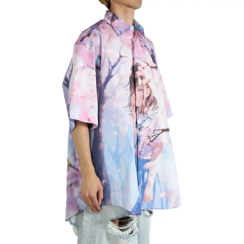 Vetements Anime Short Sleeved Shirt-3