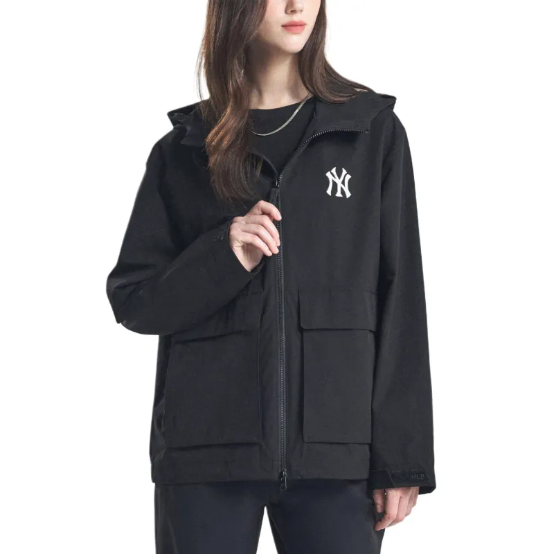 MLB Gorpcore Trench Coat Unisex Black-2
