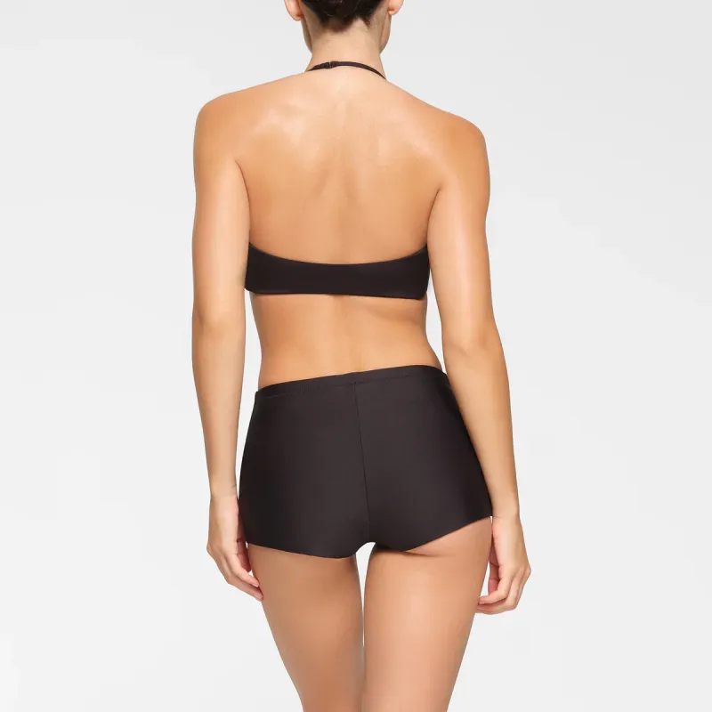 SKIMS SIGNATURE SWIM HALTER BIKINI TOP Bikini Women's ONYX/Onyx-2