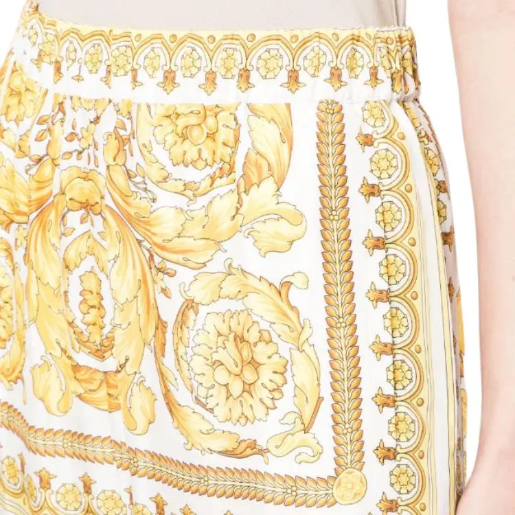 VERSACE Casual Pants Women's Gold-4