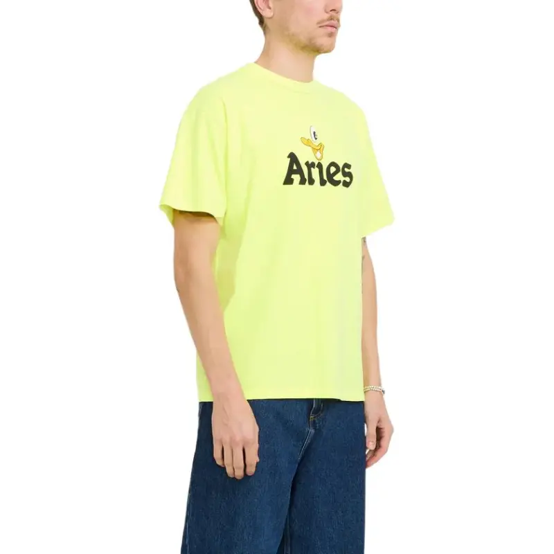 Aries T Shirts Men Yellow-2