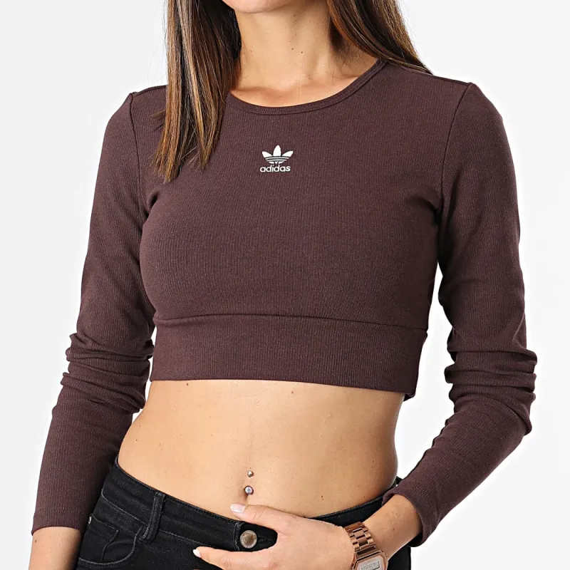 Adidas Originals Regular T-Shirt Women's Dark Gray Brown-4
