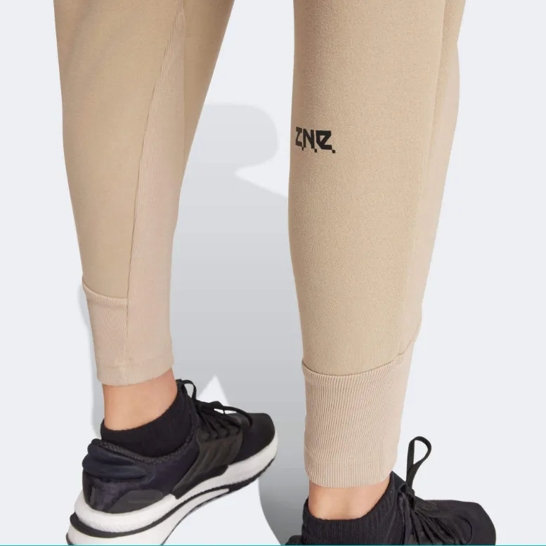 Adidas Z.N.E. Winterized Knitted Sports Pants Women's Khaki-5