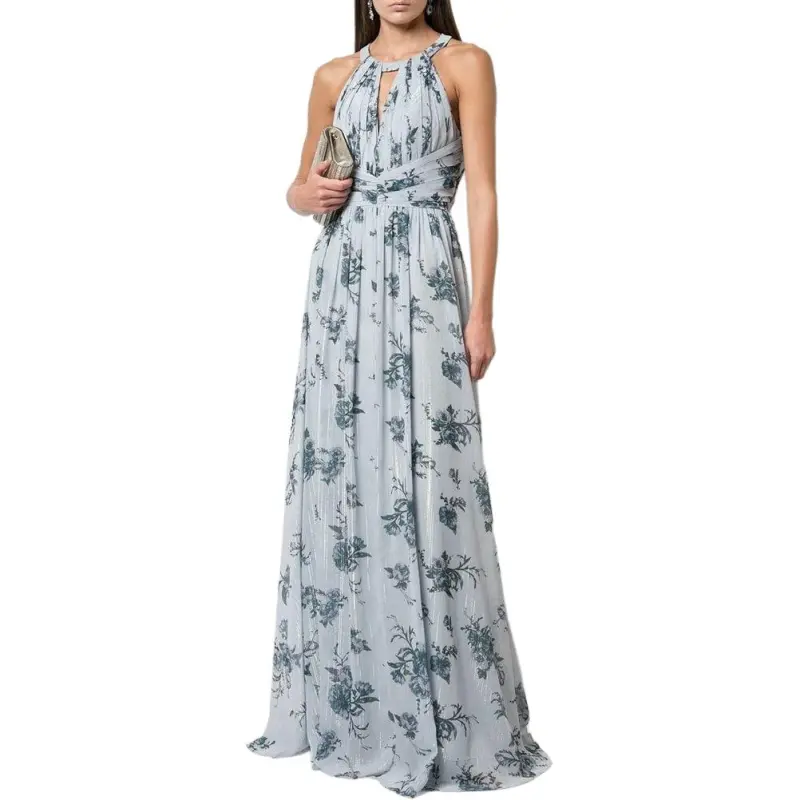 Marchesa Notte Chiffon Open Back Bridesmaid Gown-1