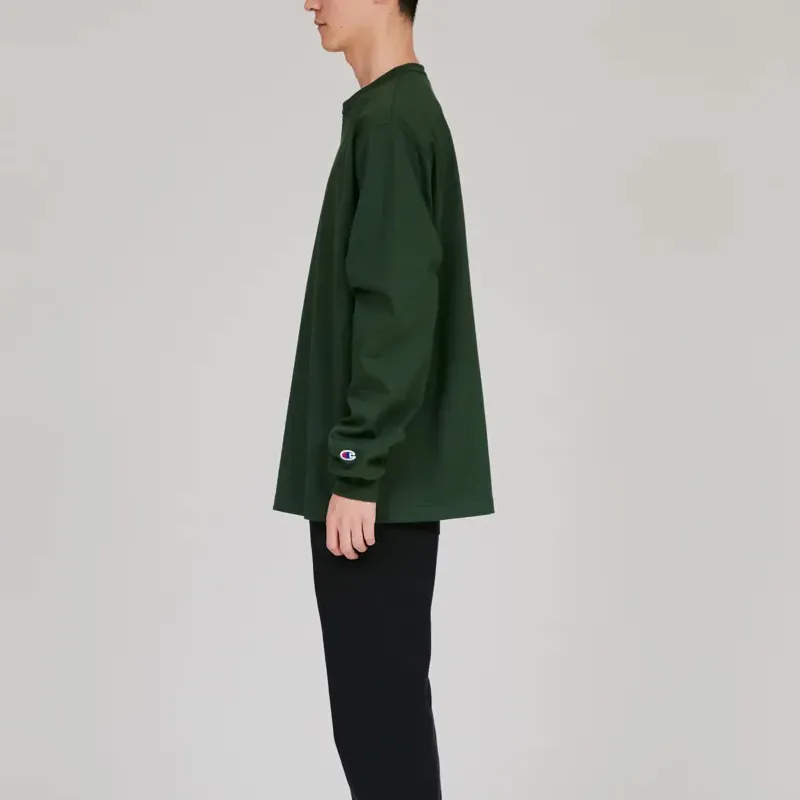 Champion T Shirts Men Green-3