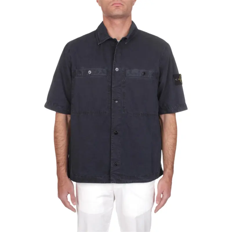 STONE ISLAND Shirts Men Blue-1