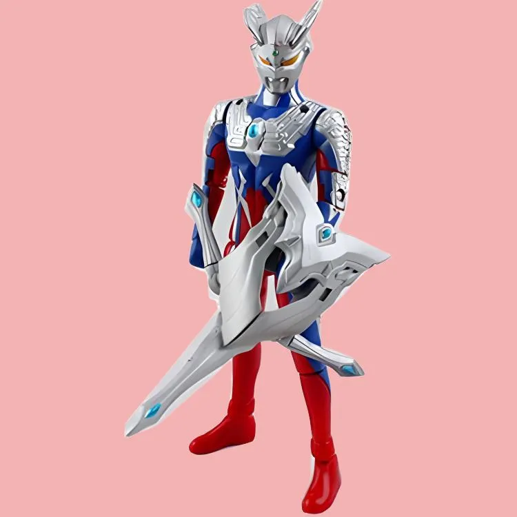 BANDAI Ultraman Zero Deluxe Version Ultraman Collection Action Figures Deluxe Version-3