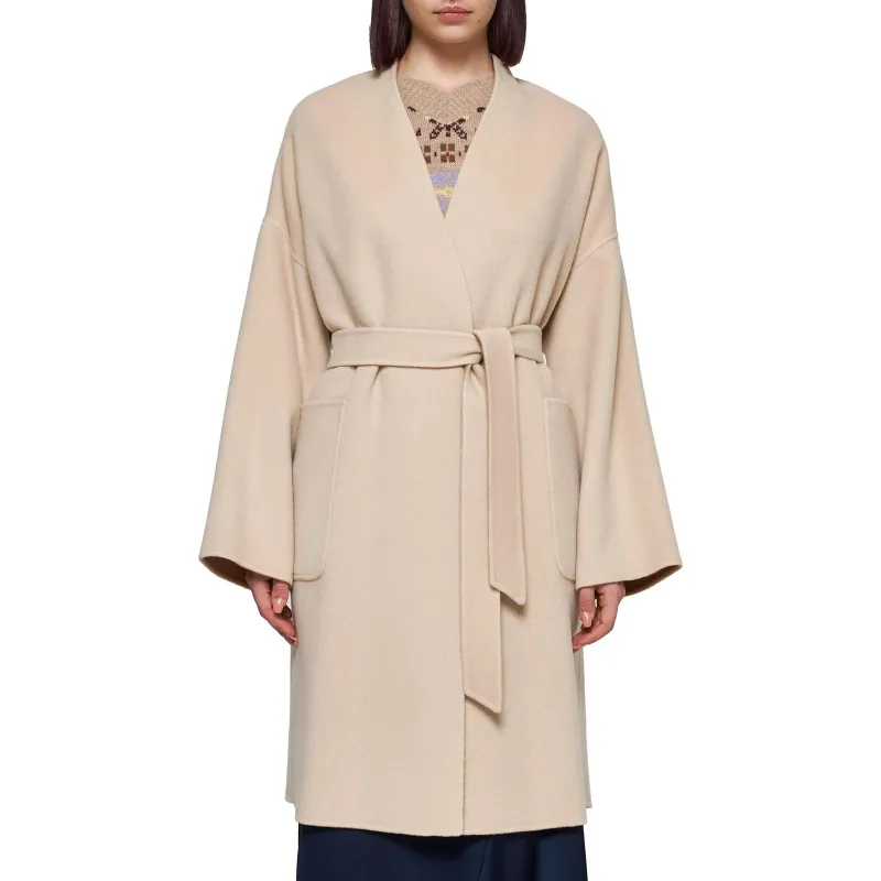 WEEKEND MaxMara Belted Long Sleeved Coat-1