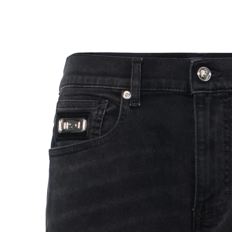 FANSIZHE FW24 Jeans Men's Black Gray Color-5