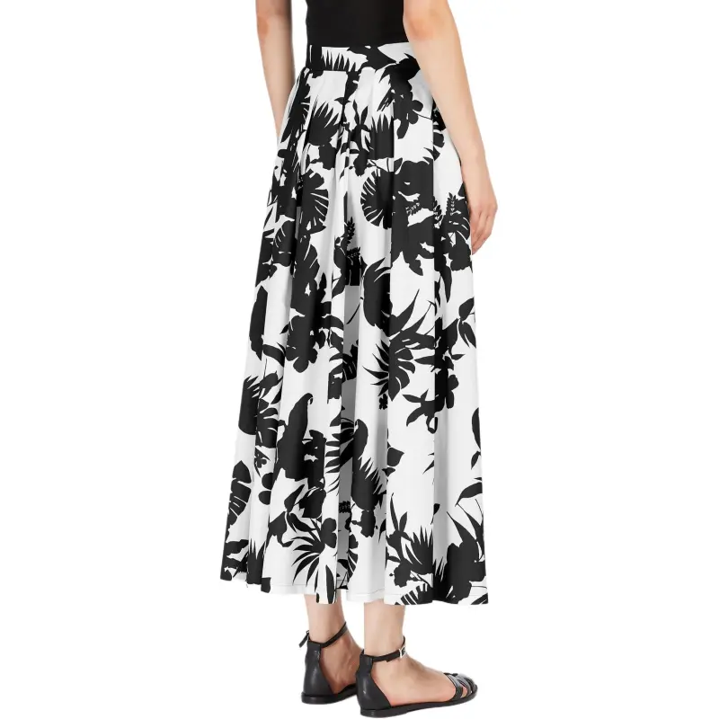 MaxMara Studio Idoneo Allover Floral Printed Midi Skirt-1