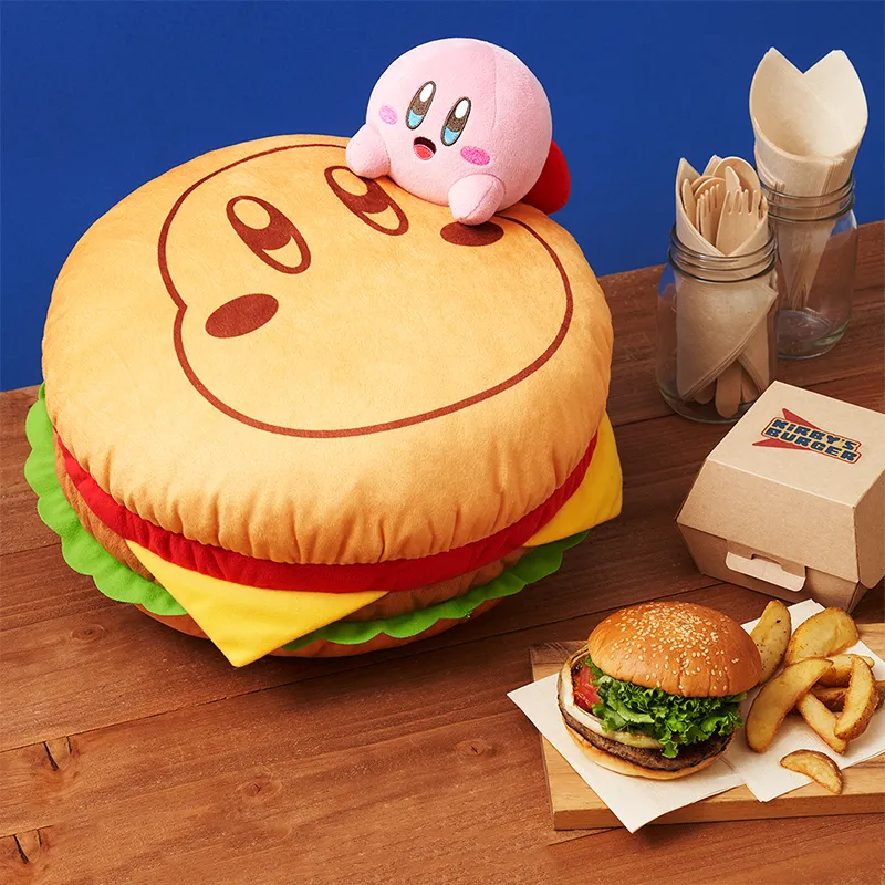 BANPRESTO x Ichiban Kirby KIRBY'S BURGER A Prize Dolls Plush Doll 30cm High-3