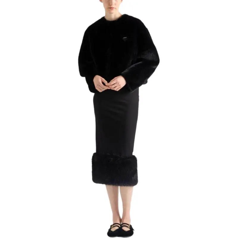 PRADA Stretch Jersey Skirt-1