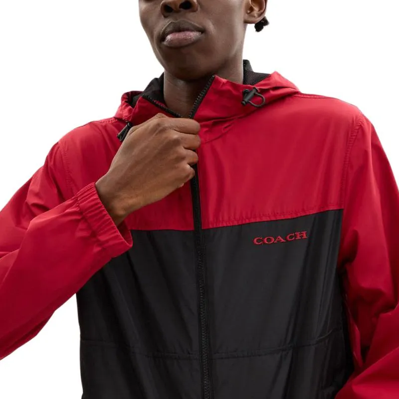 COACH FW24 Jackets Coats Men's Black Red-3