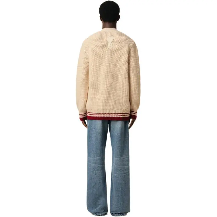 AMIPARIS Paris V Neck Ribbed Cardigan-4
