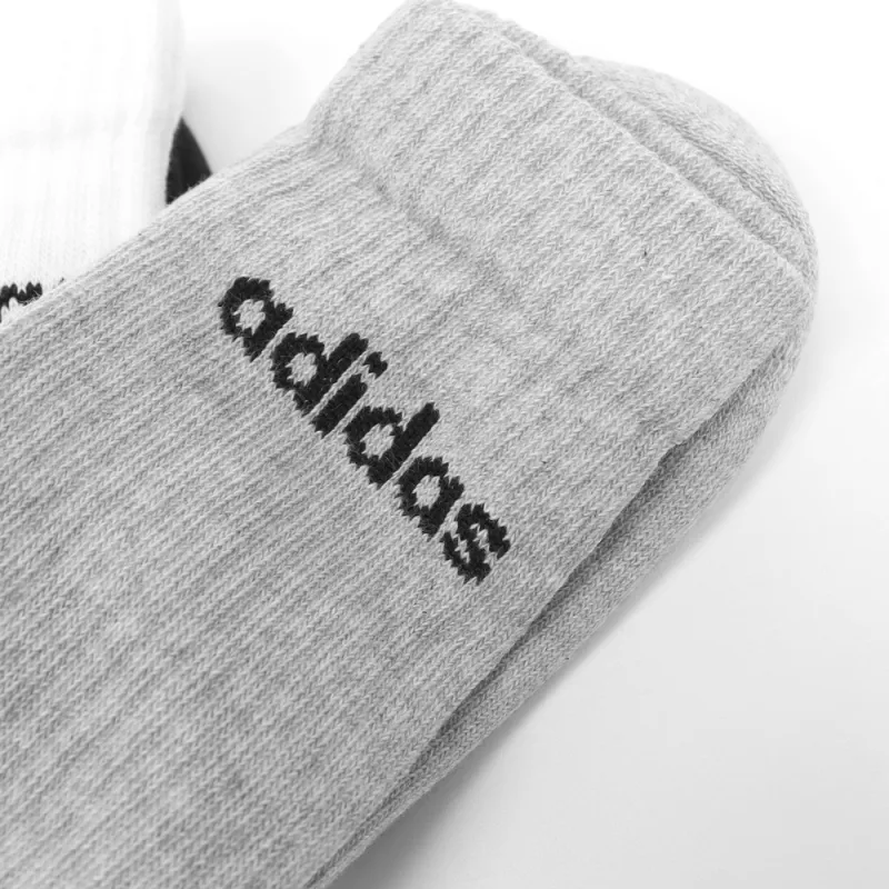Adidas Sportswear Mid-Calf Socks Unisex 3 Pack Medium Gray / White / Black-1