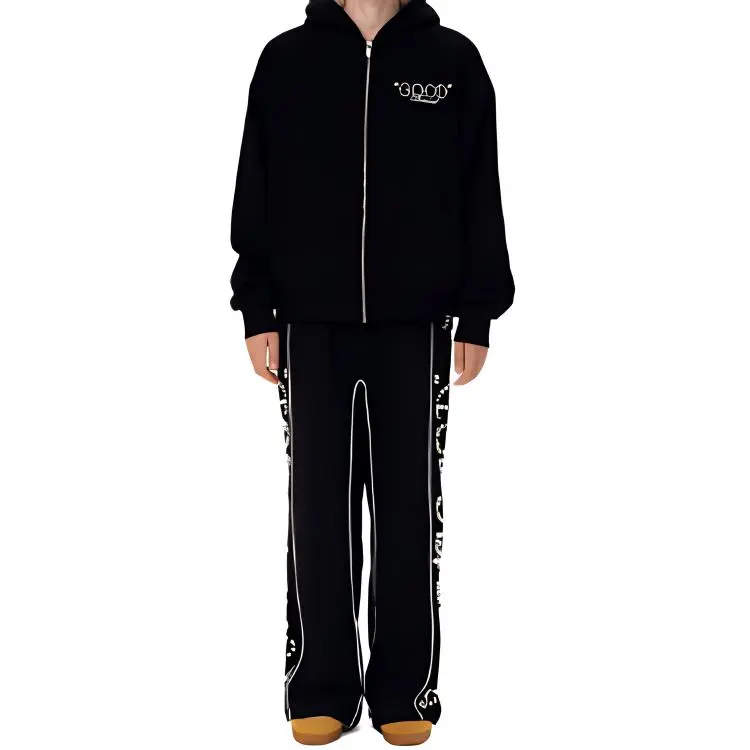GOODBRAND Casual Pants Unisex Black-2