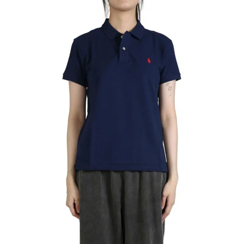 Polo Ralph Lauren Basic Mesh Fit Classic Short-Sleeve Knit 'Newport Navy/Red'-4