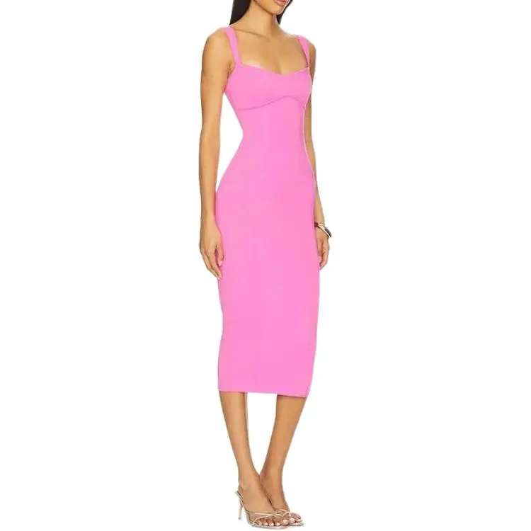 GOOD AMERICAN Sleeveless Dress Women's Pink-1