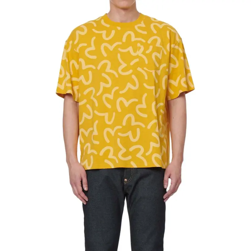EVISU T Shirts Men Yellow-3