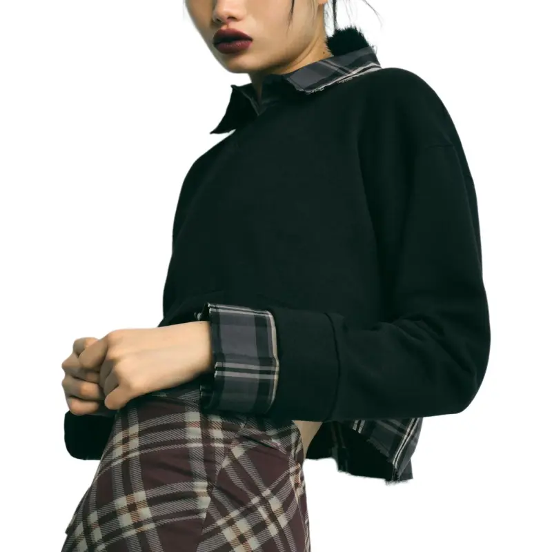 ZARA Sweatshirts Women's Black-3