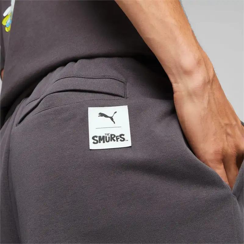 PUMA X THE SMURFS Knitted Sweatpants Men Charcoal Black-5