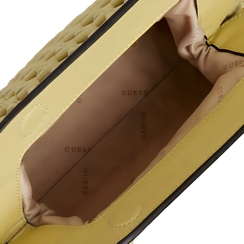 GUESS PU Polyurethane One Shoulder Crossbody Clutch Women's Yellow-4