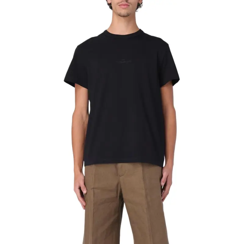 Maison Margiela Logo Embroidered Crewneck T Shirt-3